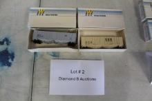 Two Walthers Model Train cars