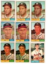 1961 Topps Baseball, Milwaukee Braves