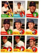 1973 Topps Baseball, Different Teams