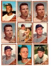 1962 Topps Baseball cards, different teams.