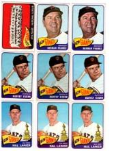 1965 Topps Baseball, Giants & Braves.