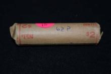1 Roll 1962-p Nickles - Unopened