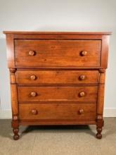 Antique American Federal Cherry Chest