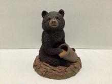 Tim Wolfe "Buzz" Black Bear with Honey Sculpture