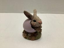 Double Signed Tim Wolfe "Jamie" Easter Bunny Sculpture