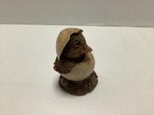 Tim Wolfe "Alvin" Chick in Egg Sculpture
