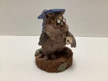 Tim Wolfe "Benjamin" Wise Owl Sculpture