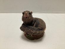 Tim Wolfe "Sylvia" Squirrel in Shell Sculpture