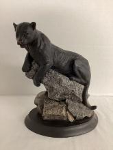 Tim Wolfe "Vantage Point" Black Panther Sculpture