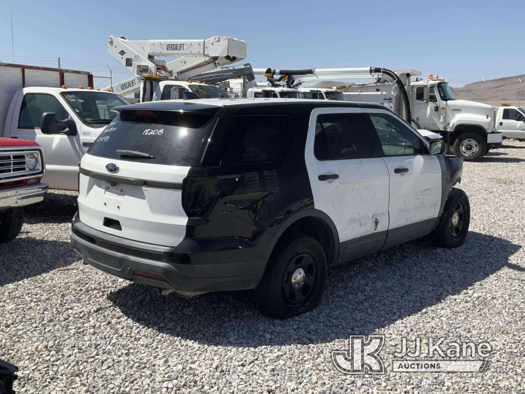 (Las Vegas, NV) 2018 Ford Explorer AWD Police Interceptor Dealers Only, Wrecked, Towed In, No Consol