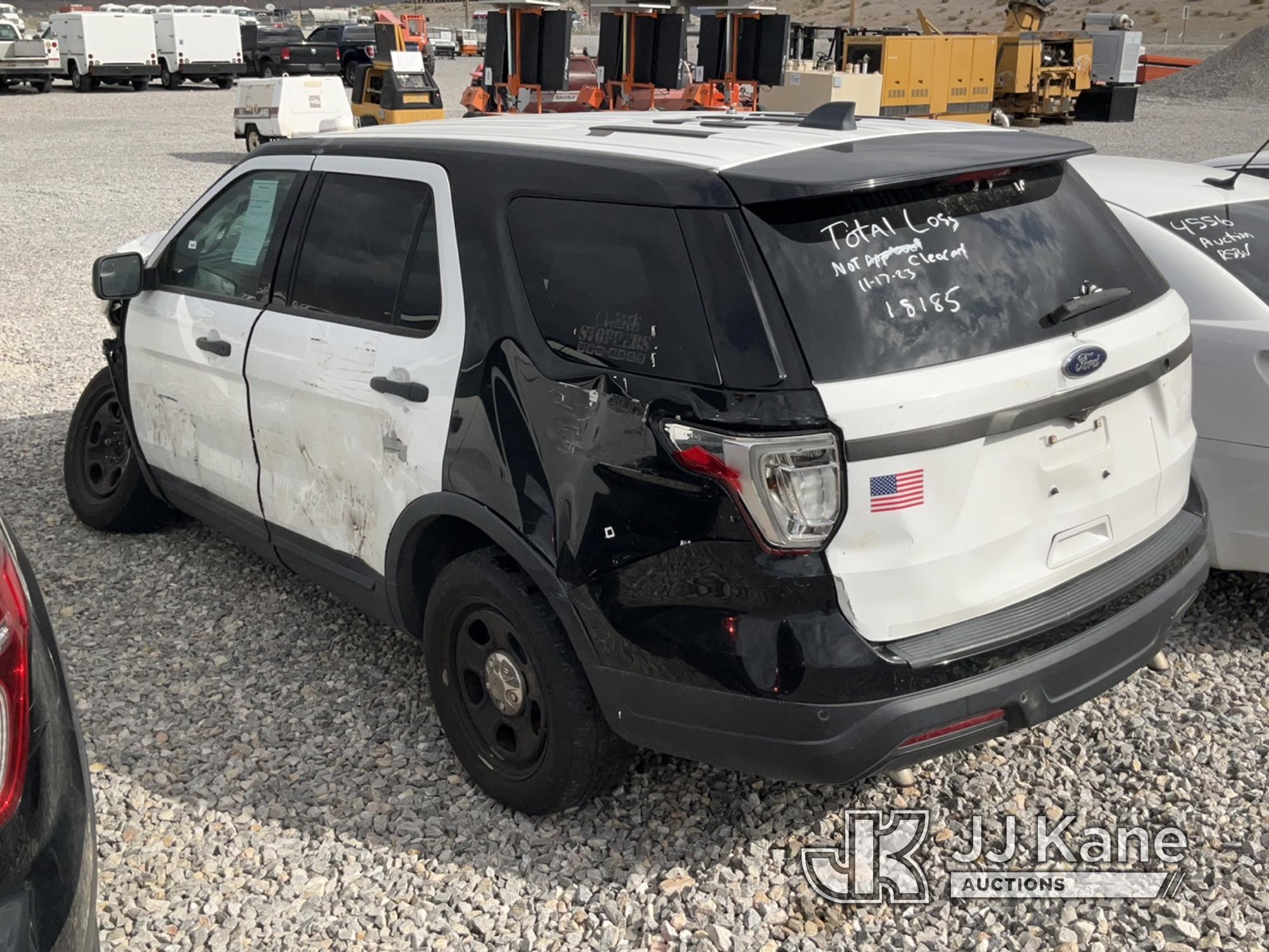 (Las Vegas, NV) 2018 Ford Explorer AWD Police Interceptor Dealers Only, Airbags Deployed, Towed In W