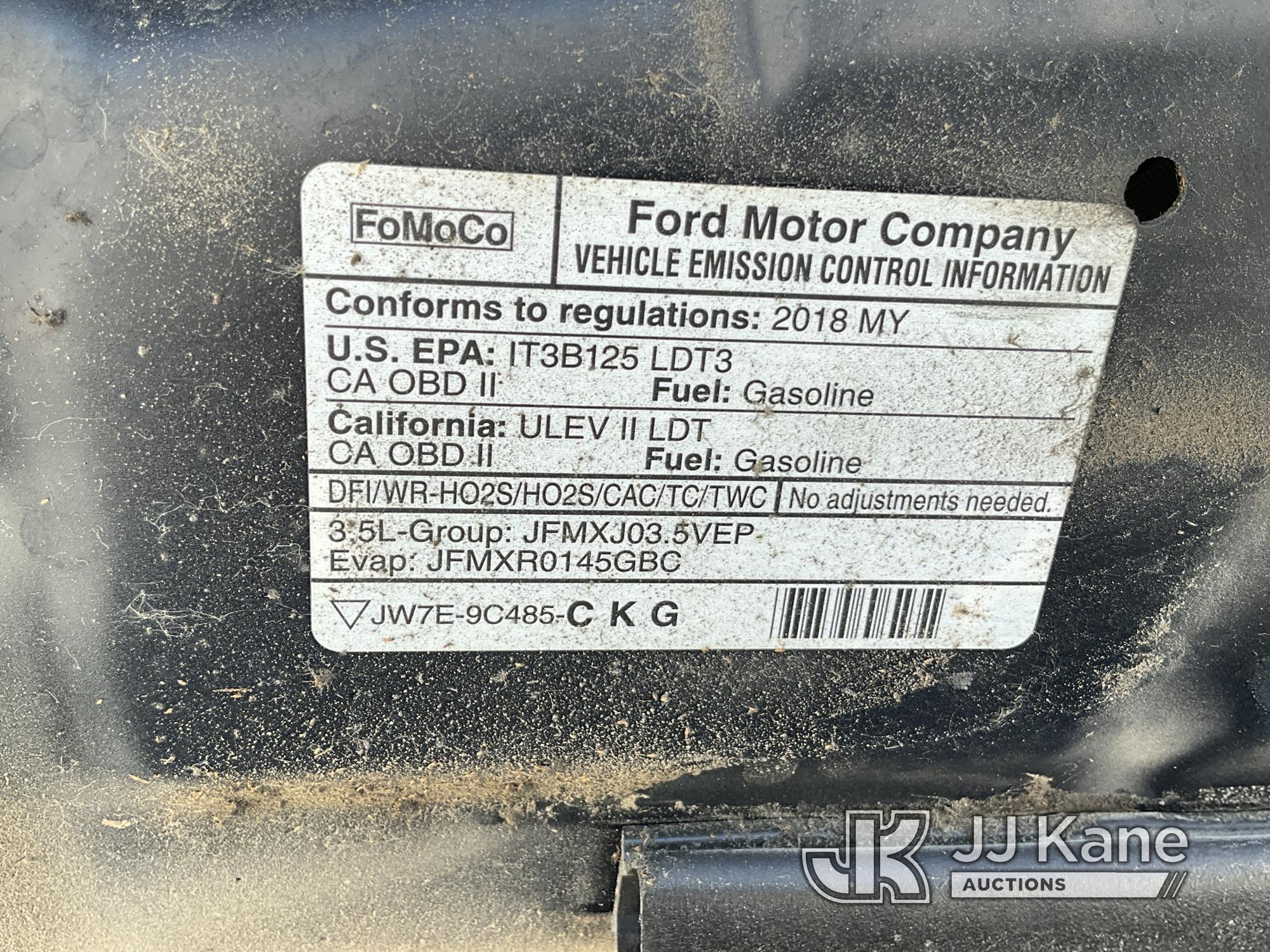(Las Vegas, NV) 2018 Ford Explorer AWD Police Interceptor No Console Check Engine Light On, Runs & M