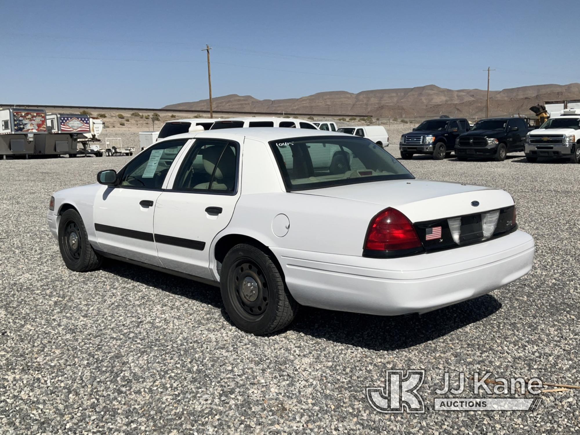 (Las Vegas, NV) 2011 Ford Crown Victoria Police Interceptor Body & Interior Damage Runs & Moves