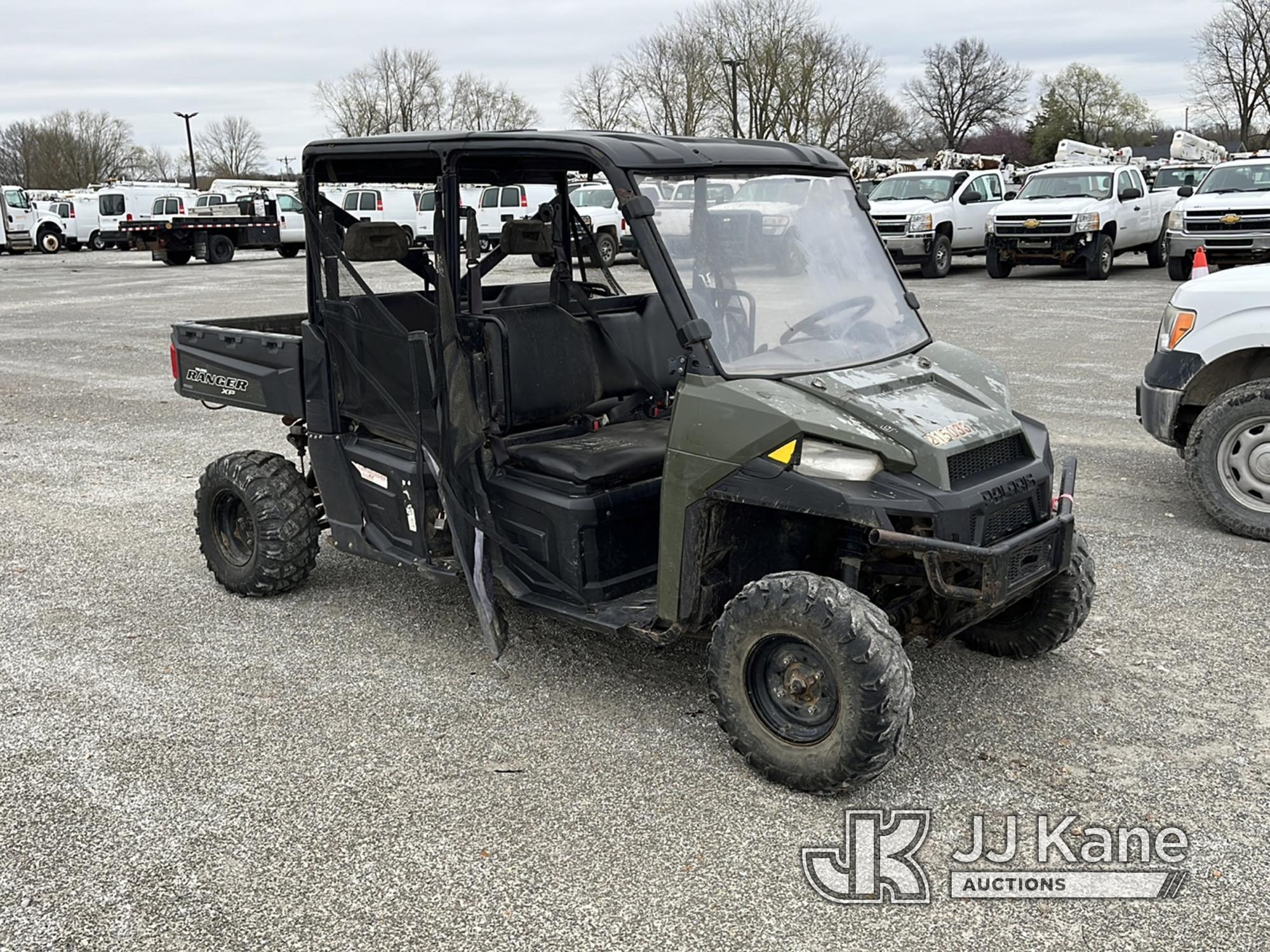 (Hawk Point, MO) 2018 Polaris Ranger 900 XP 4x4 All-Terrain Vehicle Runs and moves. (Rust and body d