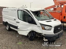 (Wichita, KS) 2016 Ford Transit-250 Cargo Van, Dealer Only Wrecked) Not Running & Condition Unknown)