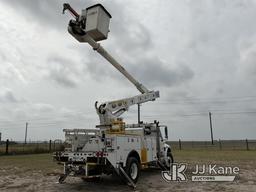 (Weslaco, TX) Altec AM55, Over-Center Material Handling Bucket Truck rear mounted on 2012 Internatio