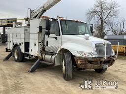 (South Beloit, IL) HiRanger TCX-55, Bucket Truck mounted behind cab on 2011 International Durastar 4