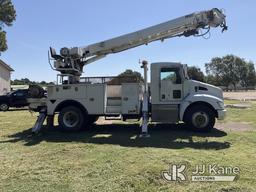 (Cypress, TX) Altec DC47-TR, Digger Derrick rear mounted on 2015 Kenworth T370 Utility Truck Runs, M