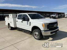 (Van Alstyne, TX) 2017 Ford F350 4x4 Crew-Cab Service Truck, Cooperative Owned Runs. Moves.