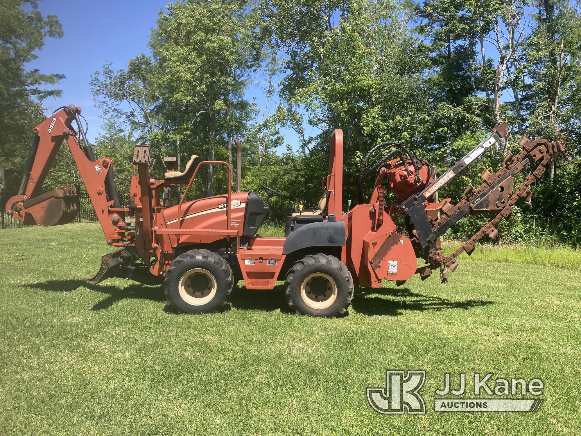 (Lake Charles, LA) 2006 Ditch Witch RT55 Rubber Tired Vibratory Cable Plow/Trencher Starts, Moves, O