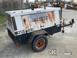 (South Beloit, IL) 2004 Boss 250JD03/10049 Portable Air Compressor, trailer mtd No Title) (Runs, Bui