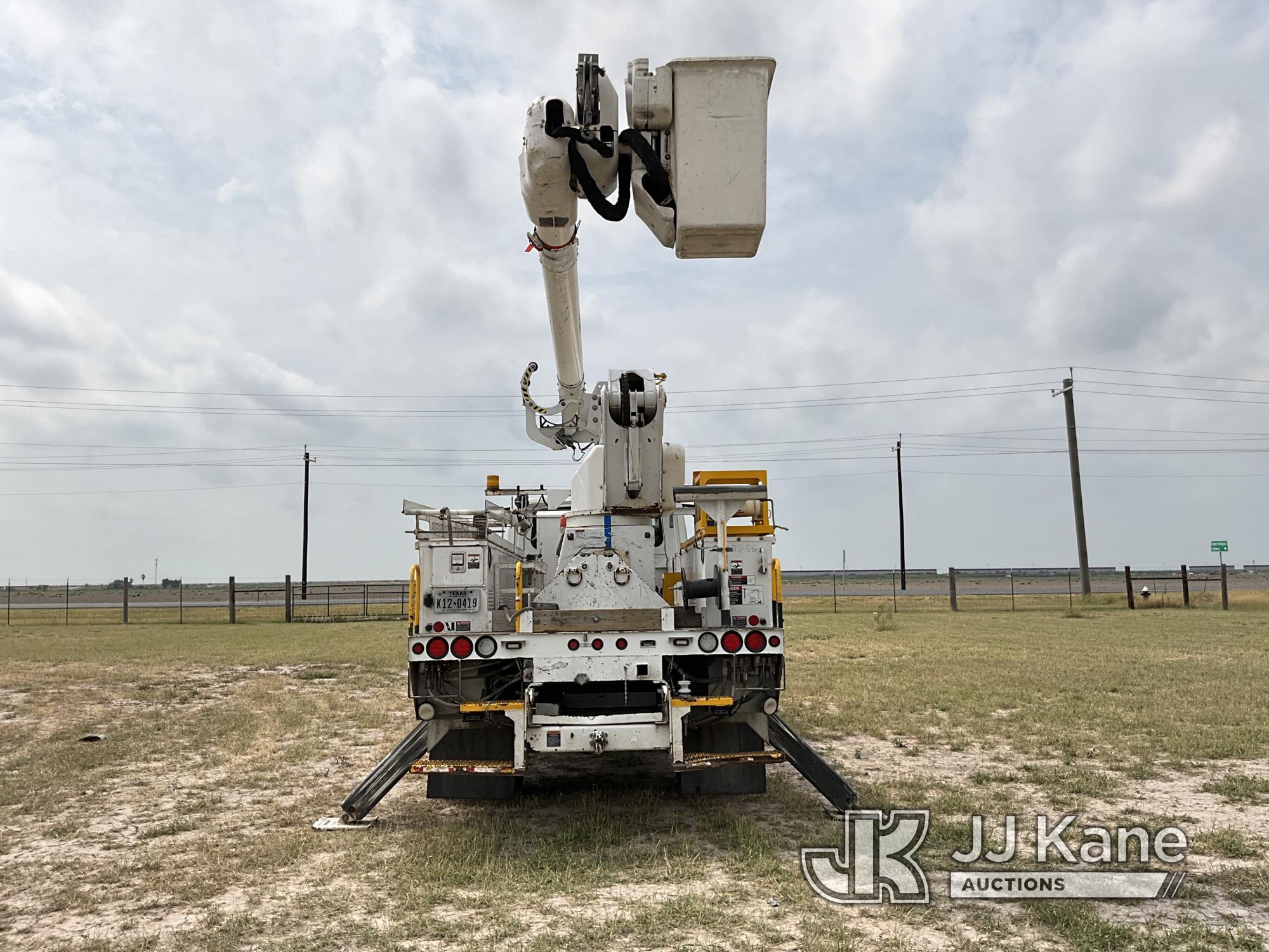 (Weslaco, TX) Altec AM55, Over-Center Material Handling Bucket Truck rear mounted on 2013 Internatio