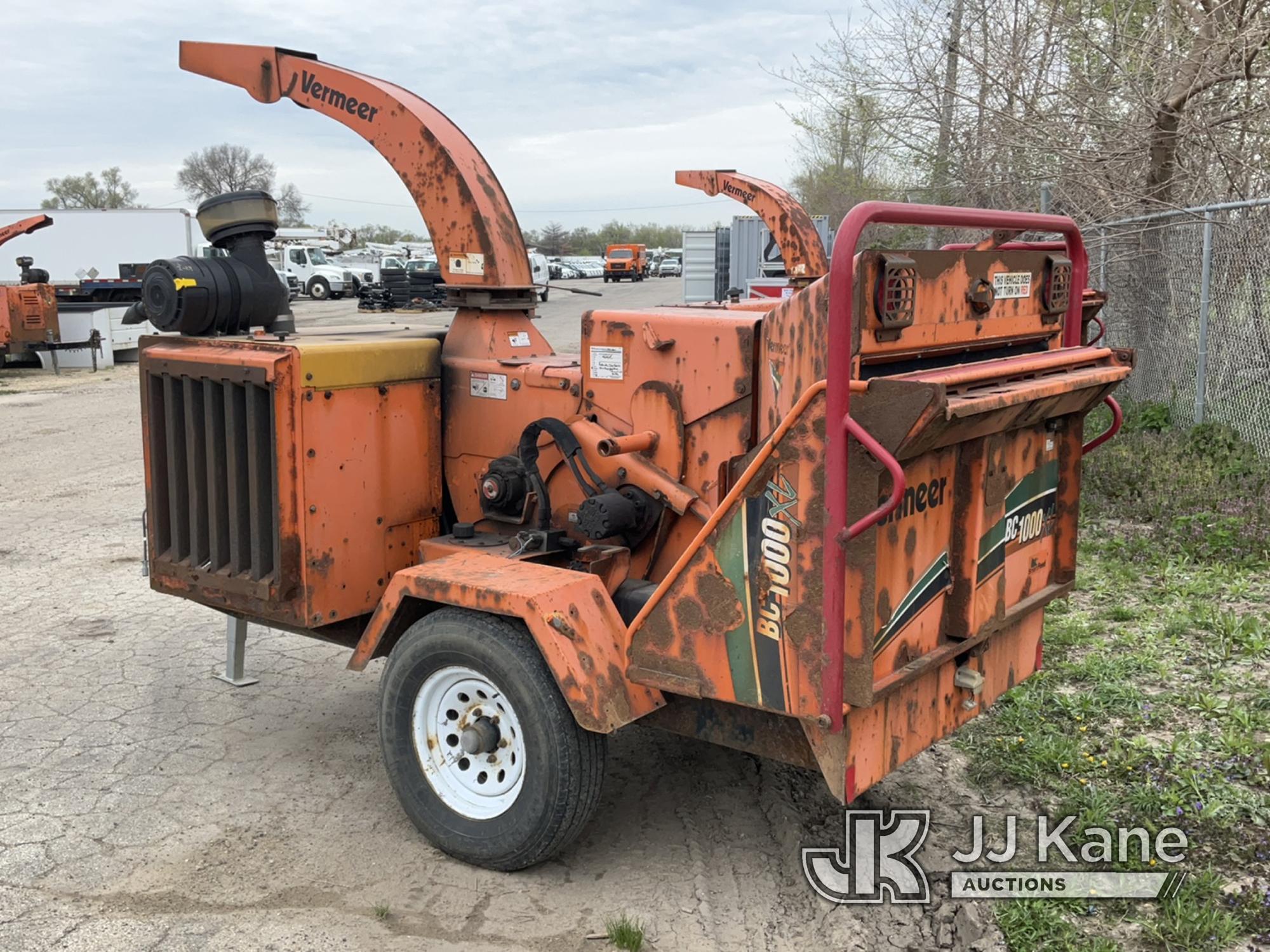 (South Beloit, IL) 2012 Vermeer BC1000XL Chipper (12in Drum) No Title) (Not Running, Condition Unkno
