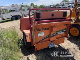 (San Antonio, TX) 2013 Vermeer BC1000XL Chipper (12in Drum), trailer mtd Not Running, Condition Unkn