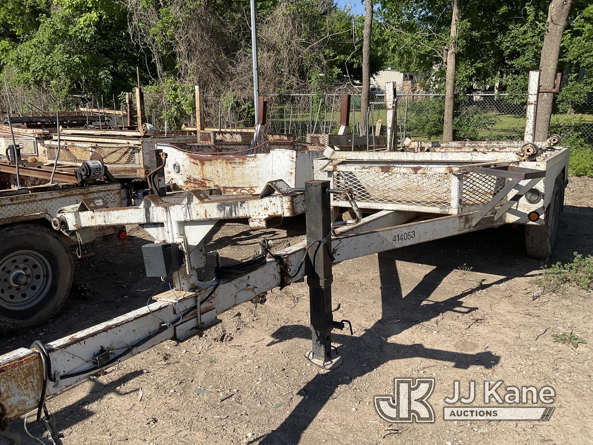 (Cypress, TX) 1995 Brooks Brothers Extendable Pole/Material Trailer Stands & Rolls, Serial Number Pl