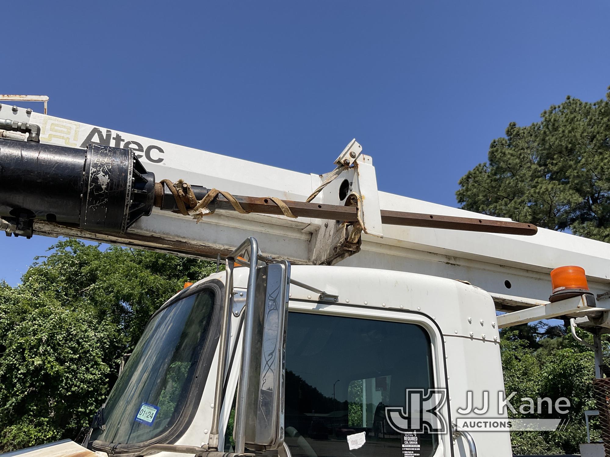 (Cypress, TX) Altec DC47-TR, Digger Derrick rear mounted on 2015 Kenworth T370 Utility Truck Runs, M