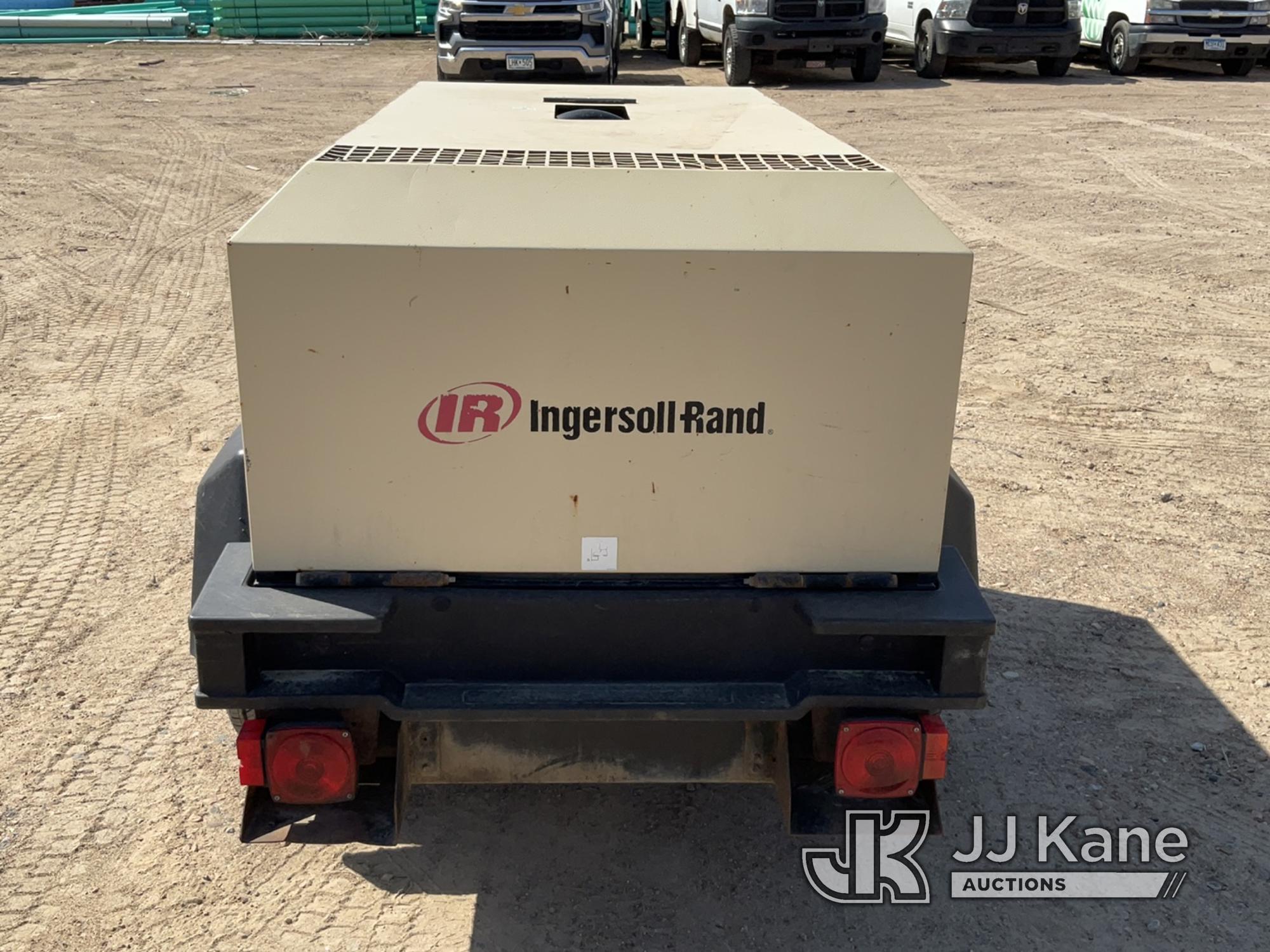 (Shakopee, MN) 2002 Ingersoll Rand P90 Portable Air Compressor, Trailer mounted No Title) (Blowing O