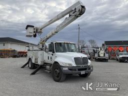 (Springfield, IL) HiRanger HRX-55, Material Handling Bucket Truck rear mounted on 2012 International