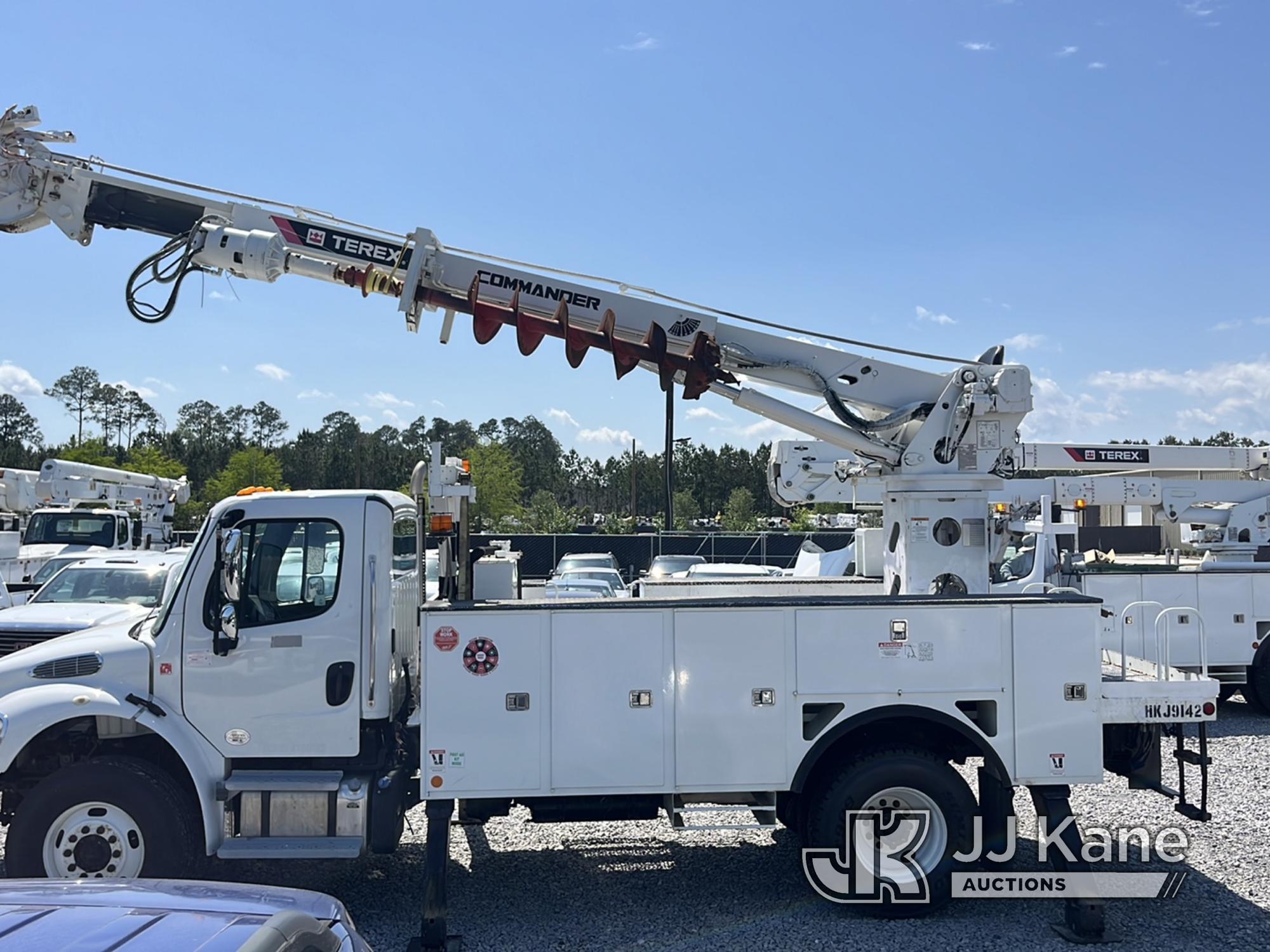 (Covington, LA) Terex/Telelect Commander C4047, Digger Derrick rear mounted on 2019 Freightliner M2