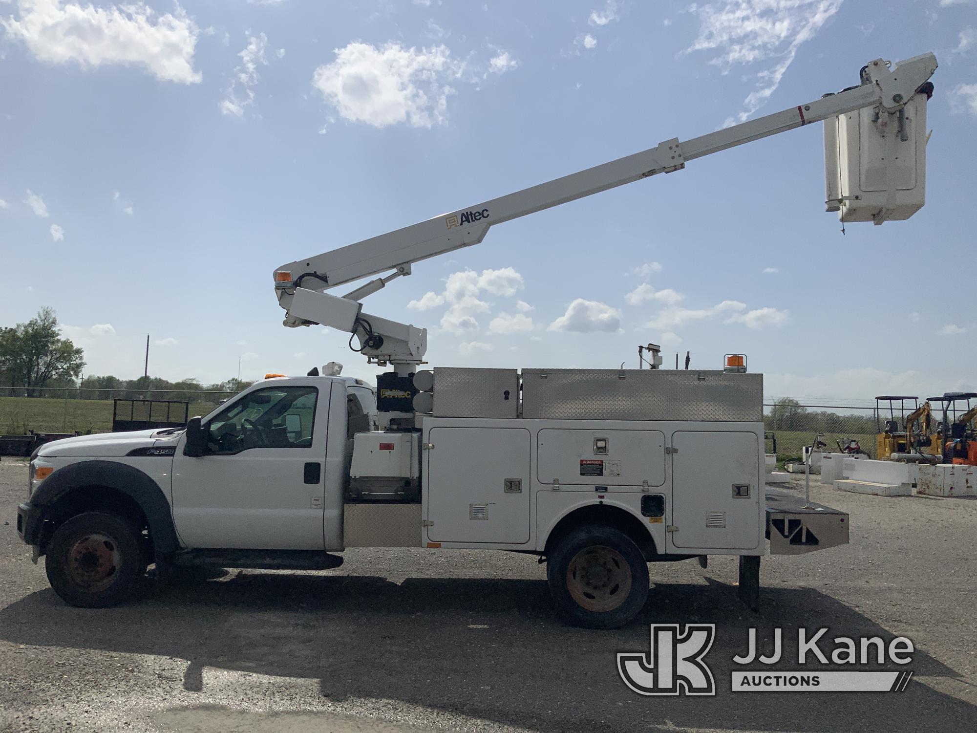 (Hawk Point, MO) Altec AT200A, Telescopic Non-Insulated Bucket Truck mounted behind cab on 2012 Ford