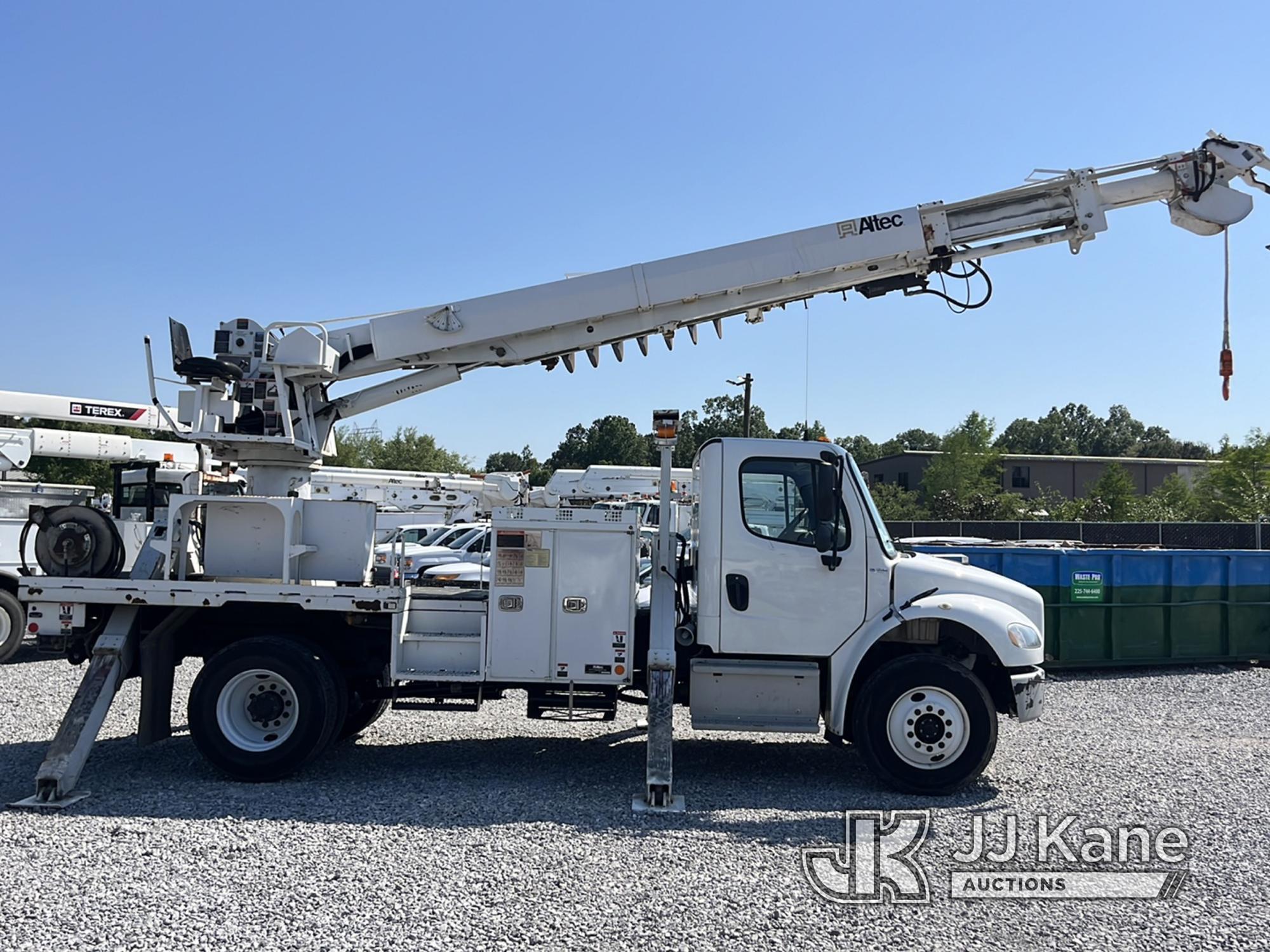 (Covington, LA) Altec DC47-TR, Digger Derrick rear mounted on 2019 Freightliner M2 106 Flatbed/Utili