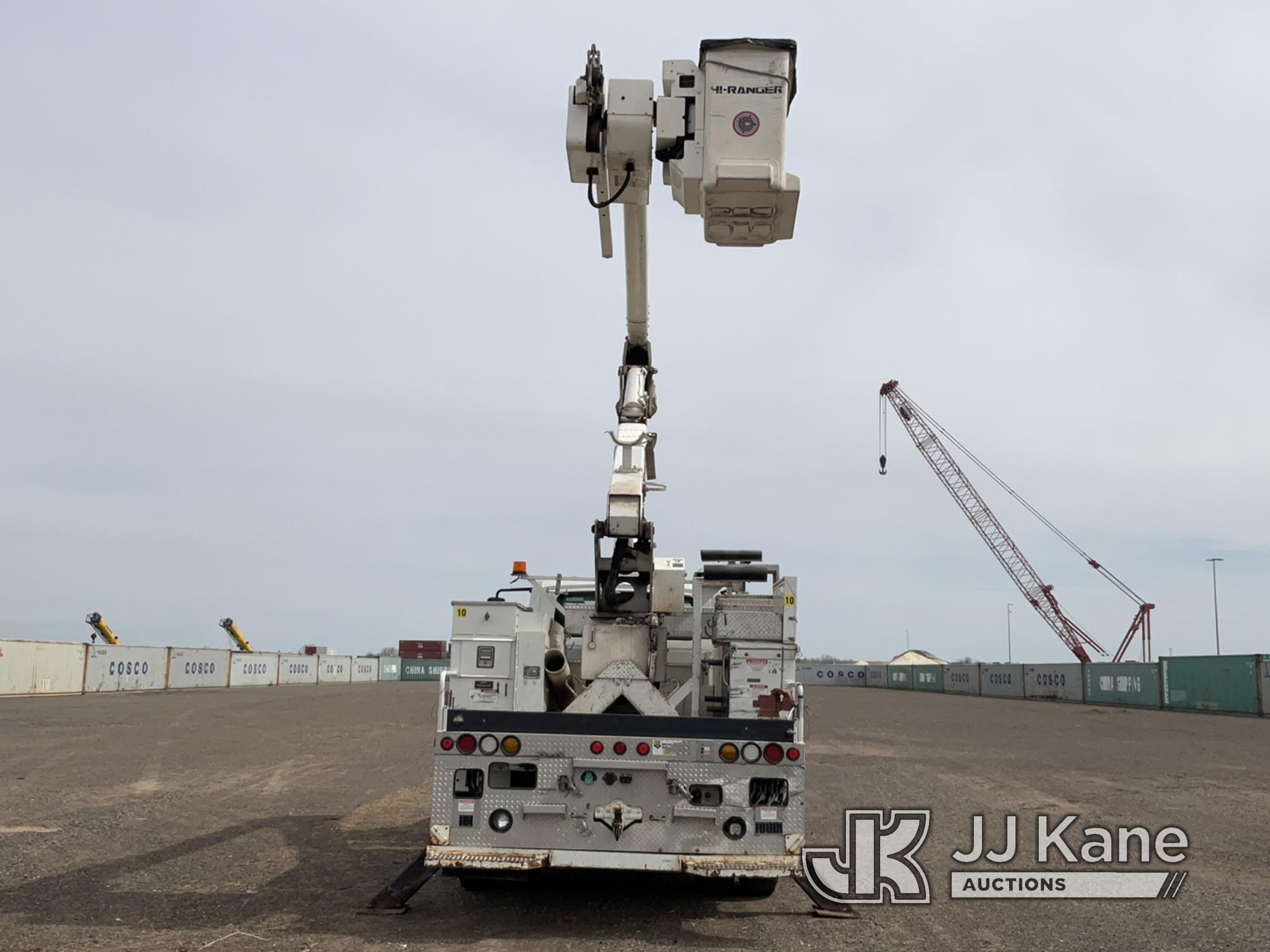 (Duluth, MN) Terex HiRanger HR46-M, Material Handling Bucket Truck rear mounted on 2012 Internationa