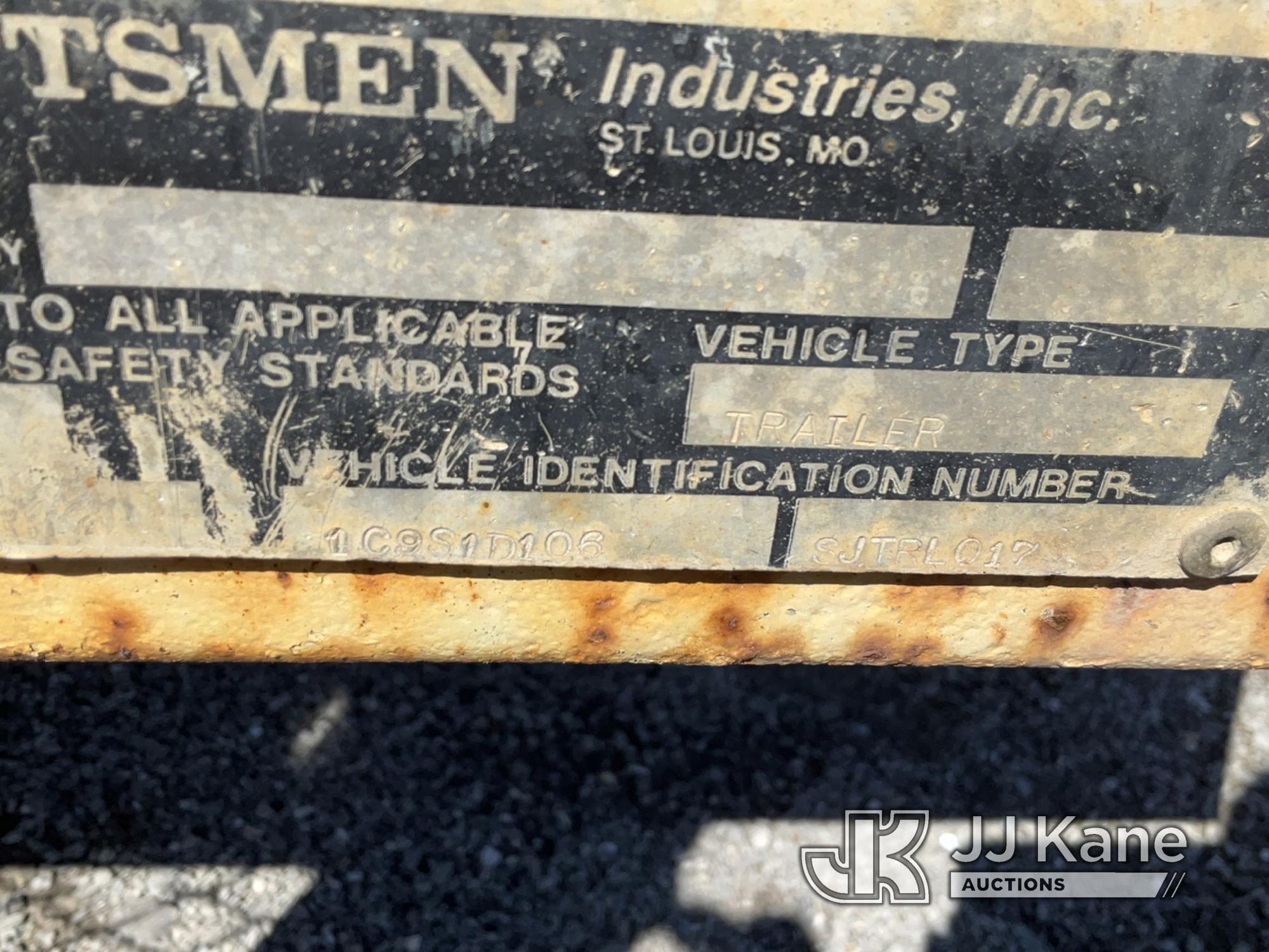 (Hawk Point, MO) 1988 Craftsmen Hotstick Trailer Rust/Body Damage.