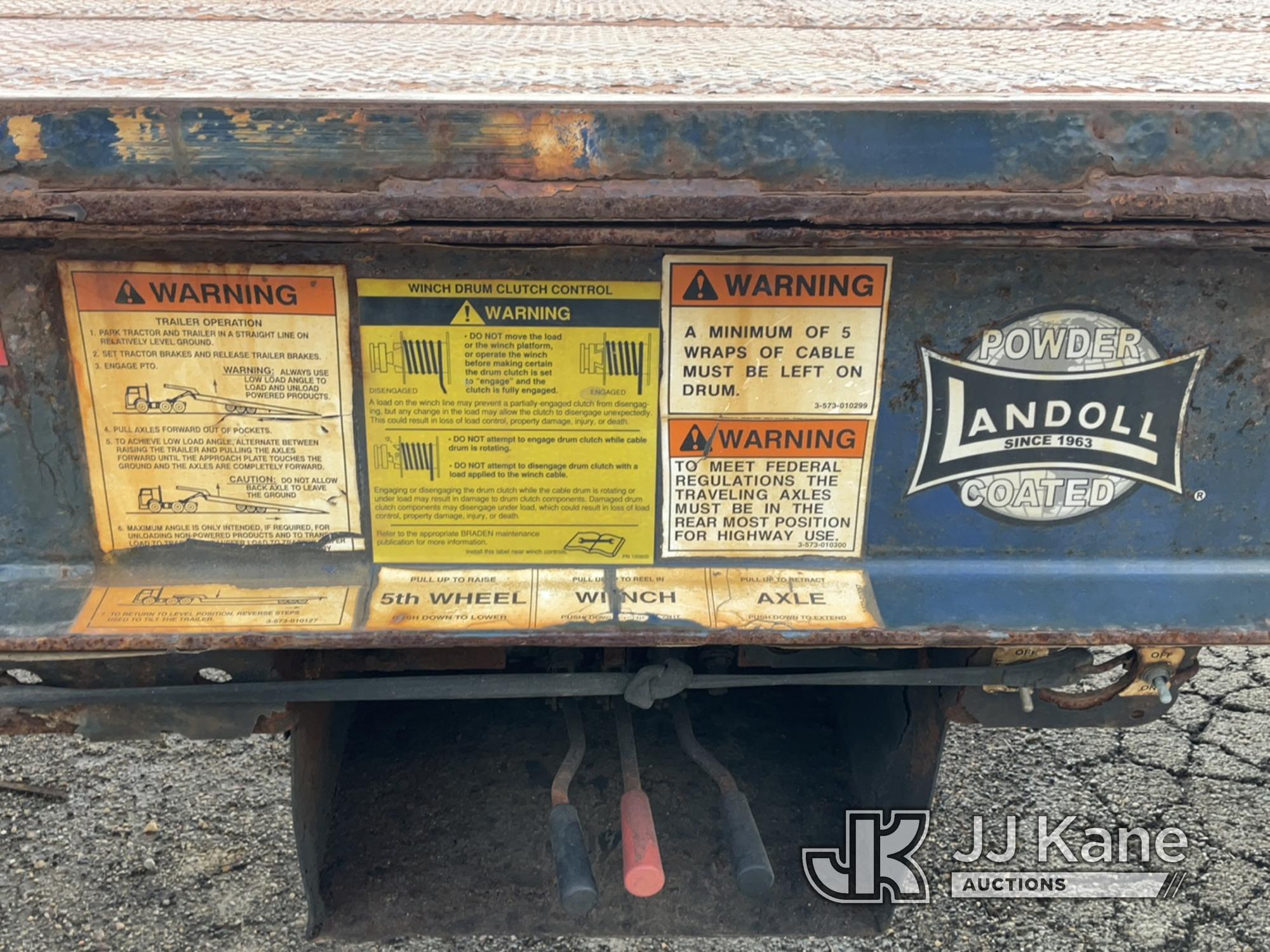 (South Beloit, IL) 2012 Landoll 330C S/A Traveling Axle Container Trailer Condition Unknown