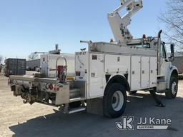 (Des Moines, IA) Altec TA41M, Articulating & Telescopic Bucket Truck mounted behind cab on 2014 Frei