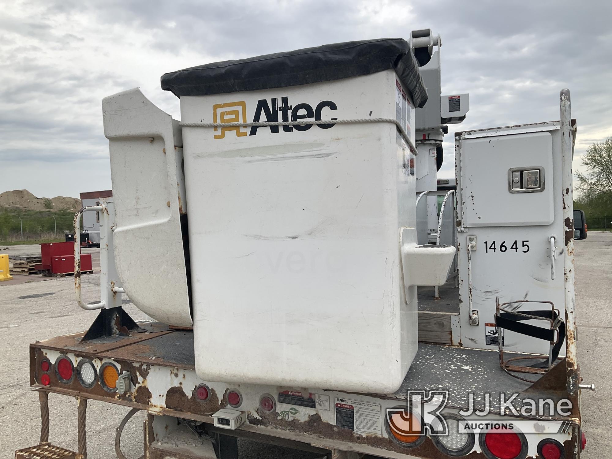 (Kansas City, MO) Altec AT37G, Articulating & Telescopic Bucket Truck mounted behind cab on 2013 For