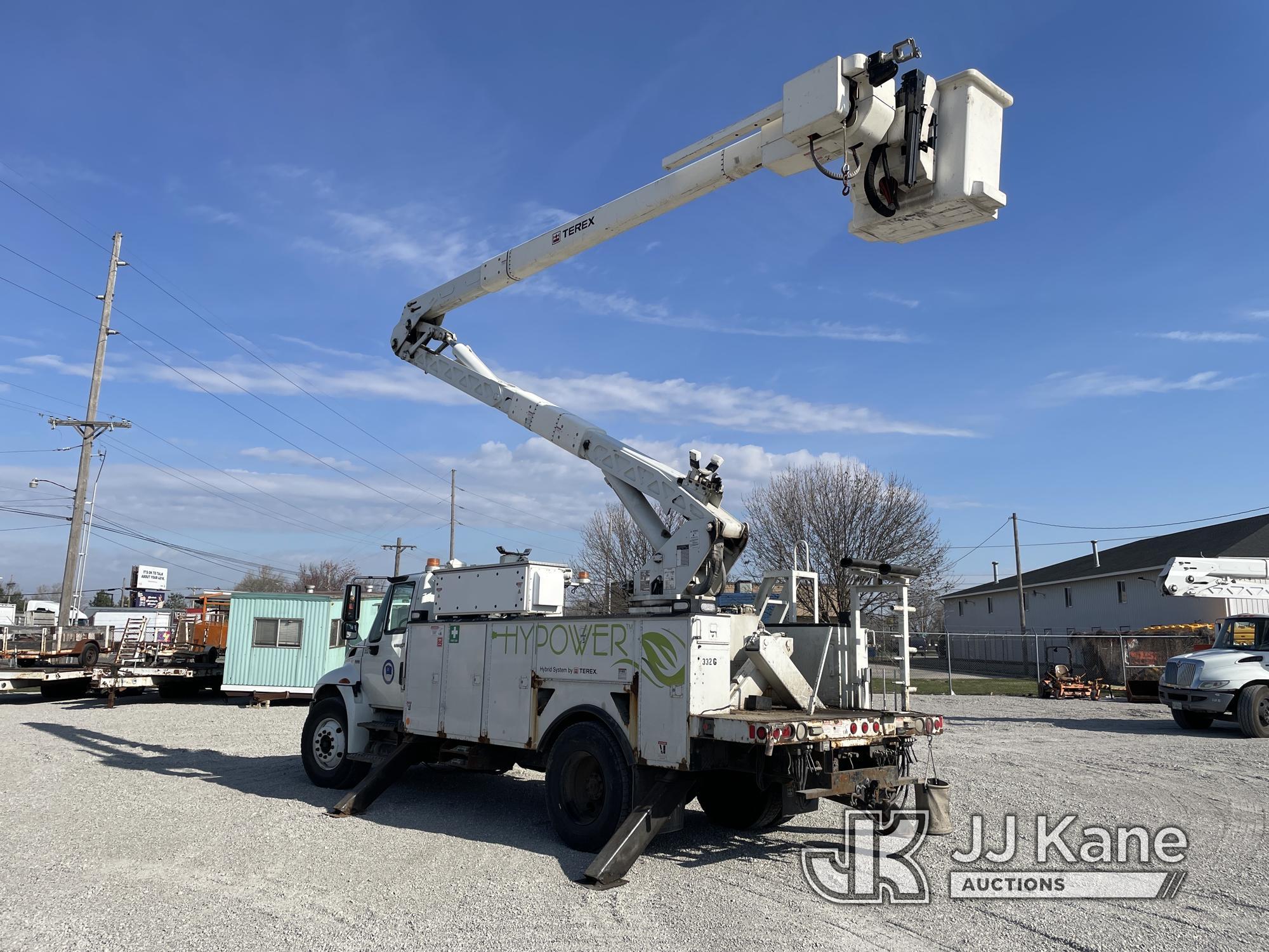 (Springfield, IL) Terex/Telelect Hi-Ranger HRX-55, Articulating Material Handling Bucket Truck rear