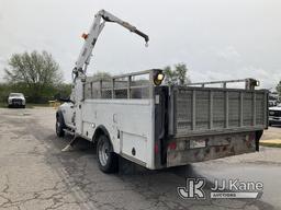 (Kansas City, MO) Stellar 3200A, Knuckleboom Crane mounted behind cab on 2014 RAM 5500 Flatbed/Servi