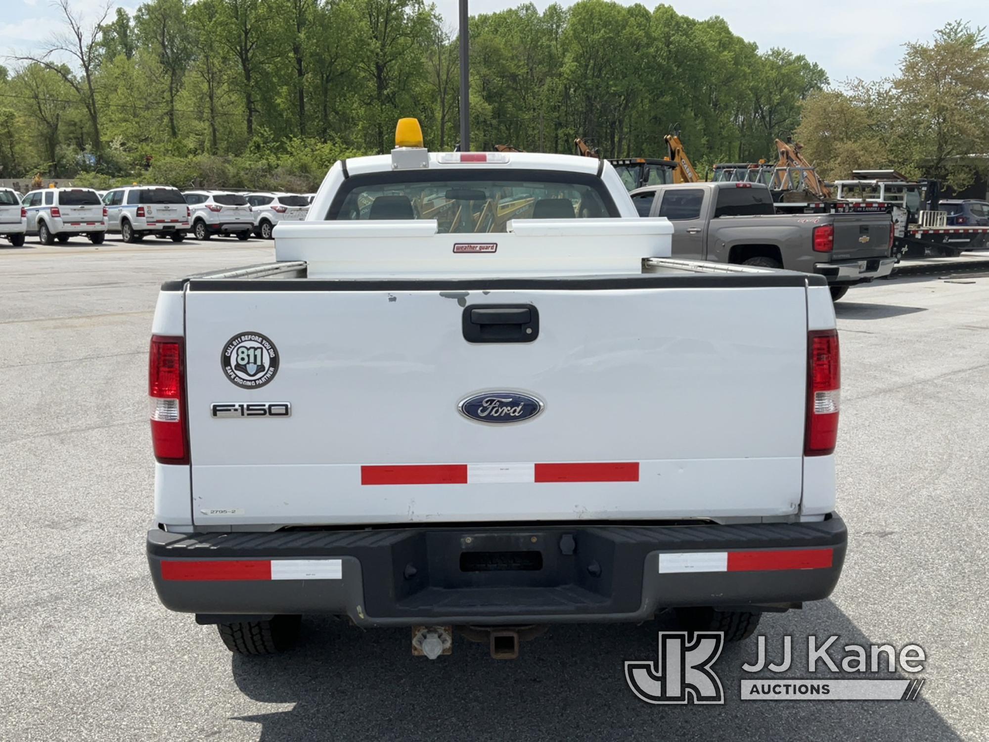 (Chester Springs, PA) 2008 Ford F150 4x4 Pickup Truck Runs & Moves, Body & Rust Damage, Check Engine