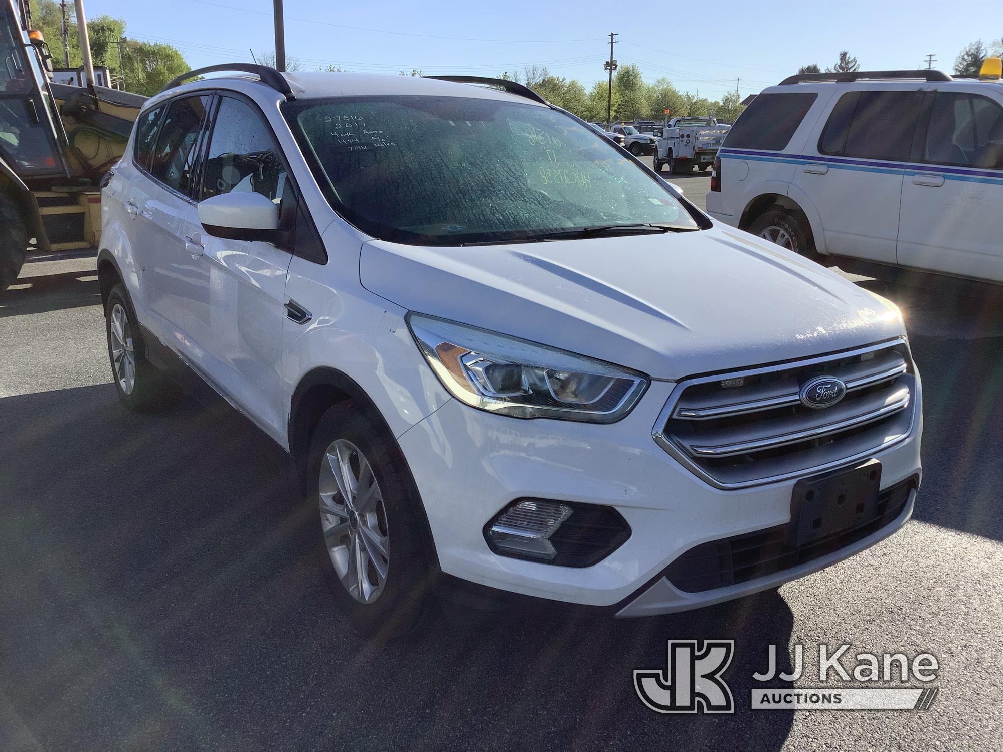 (Chester Springs, PA) 2017 Ford Escape 4x4 4-Door Sport Utility Vehicle Not Running, Condition Unkno