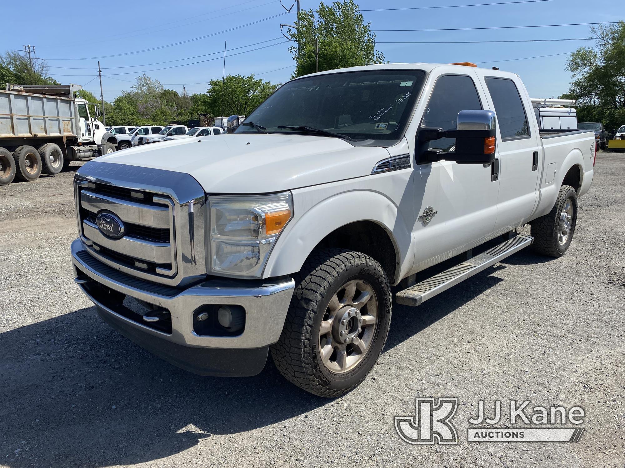 (Plymouth Meeting, PA) 2013 Ford F250 4x4 Crew-Cab Pickup Truck Runs & Moves, Body & Rust Damage
