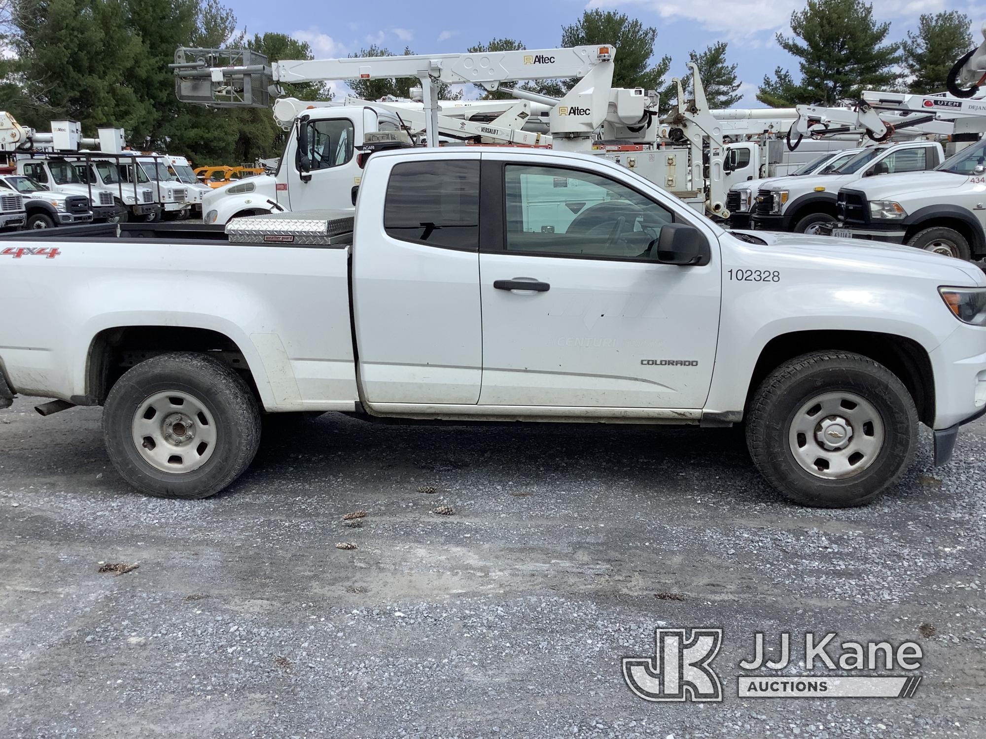 (Frederick, MD) 2018 Chevrolet Colorado 4x4 Extended-Cab Pickup Truck Runs, Bad Transmission intermi