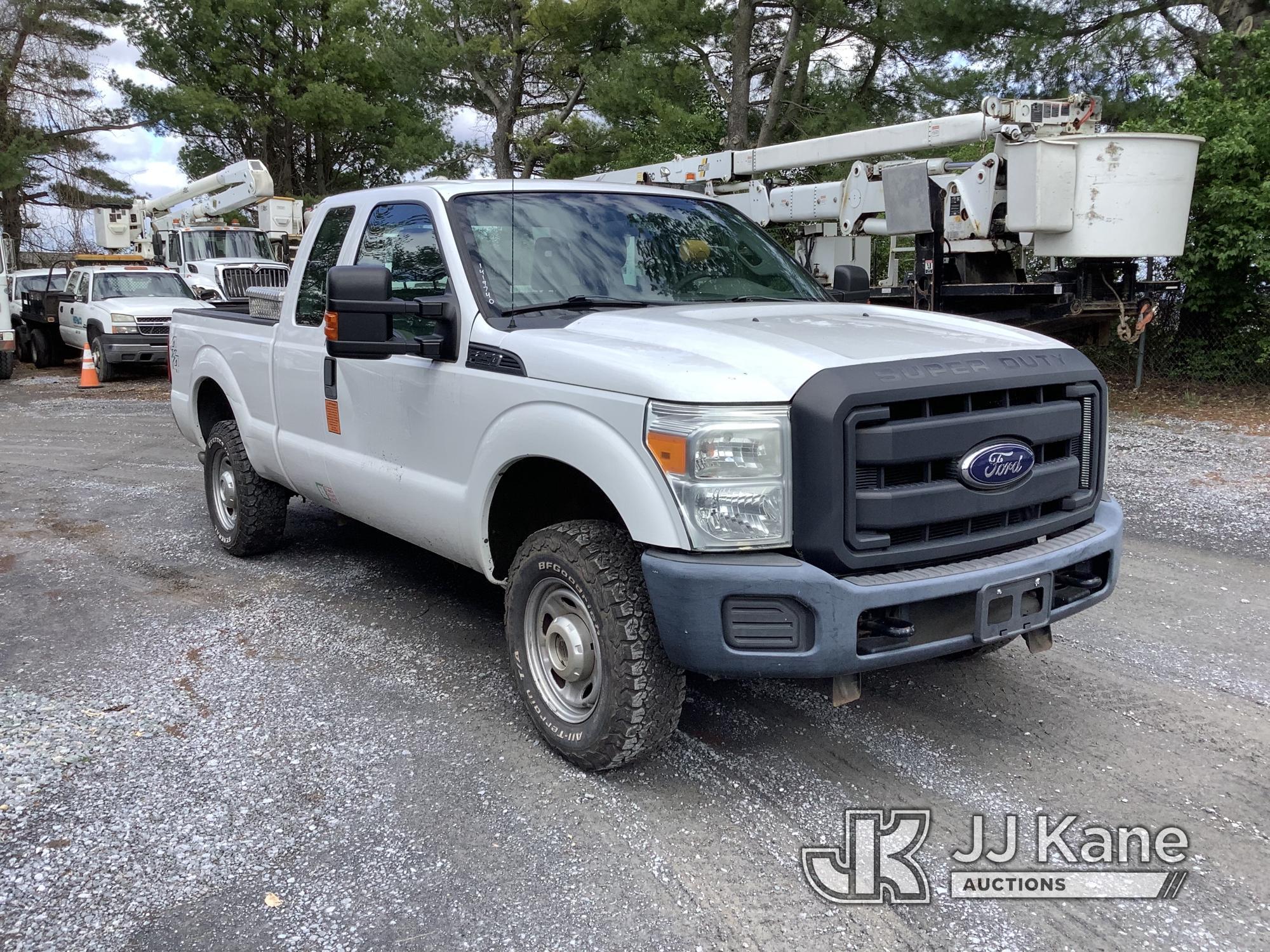 (Frederick, MD) 2014 Ford F250 4x4 Extended-Cab Pickup Truck Runs & Moves, Check Engine Light On, Tr