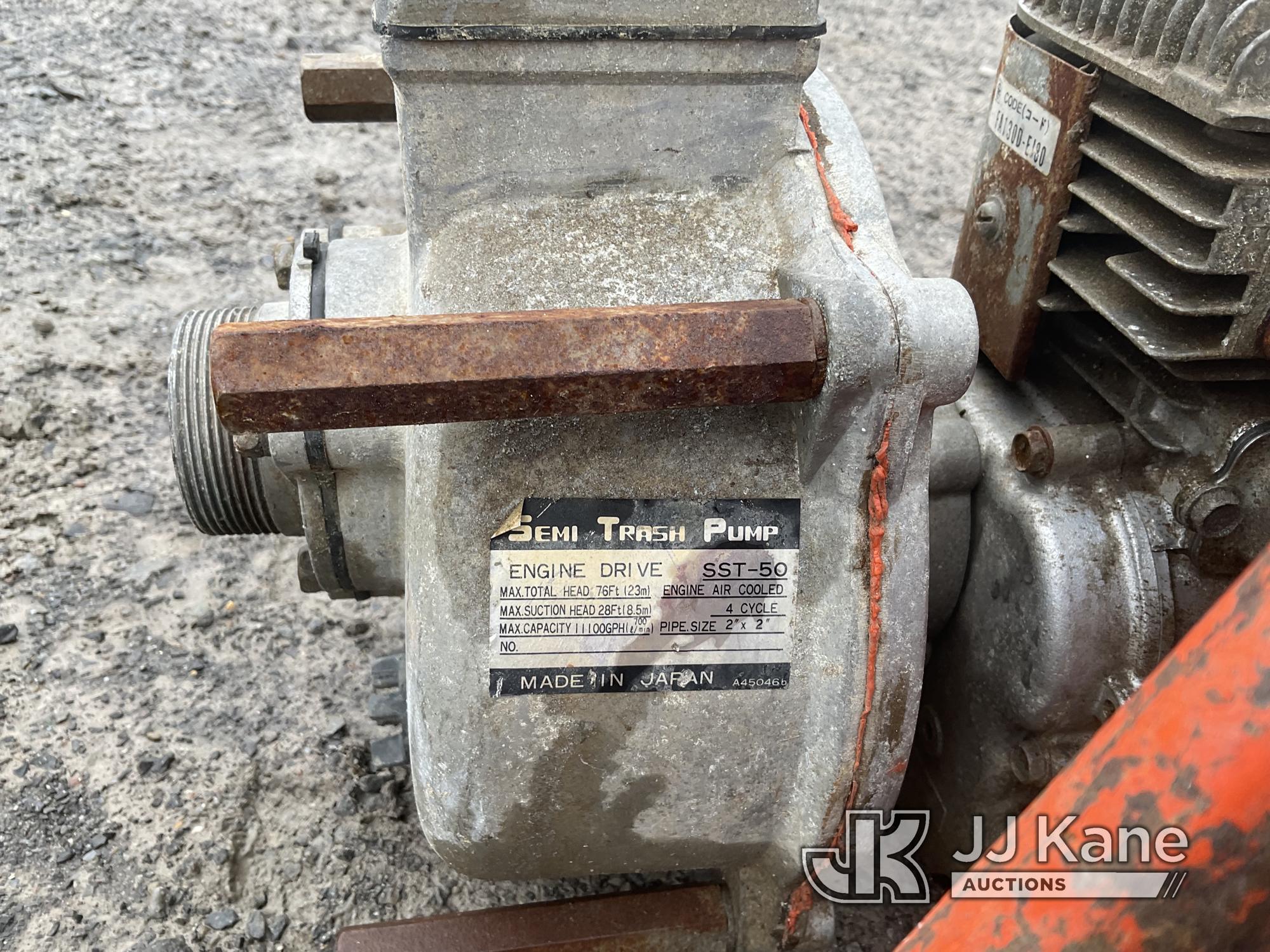 (Rome, NY) Semi Trash Pump Condition unknown, per seller: did not run when taken from service