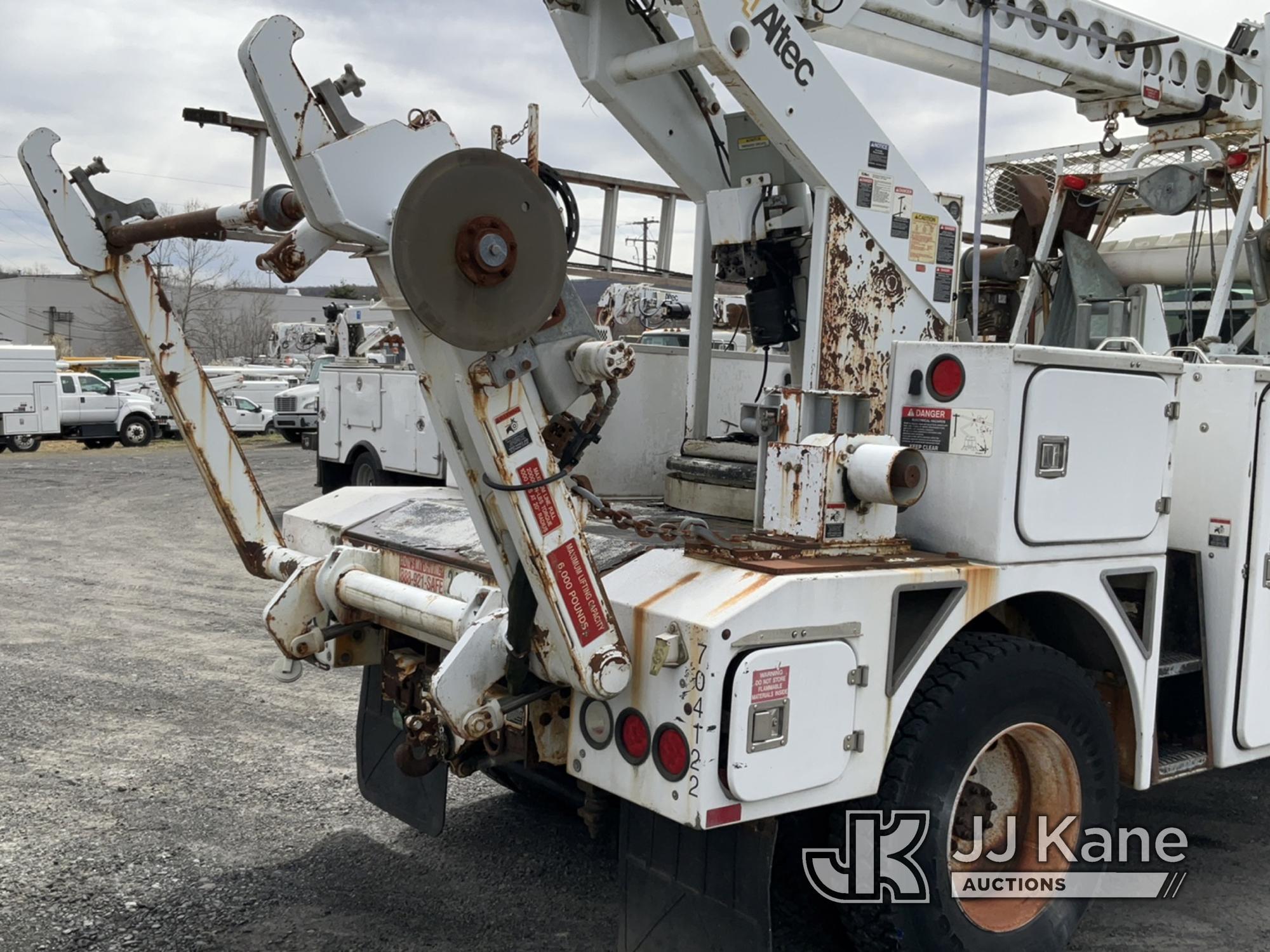(Plains, PA) Altec A-T40C, Telescopic Non-Insulated Cable Placing Bucket Truck center mounted on 200