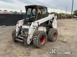 (Charlotte, MI) 2003 Bobcat S220 Rubber Tired Skid Steer Loader Runs, Moves, Key Broken Off In Ignit